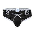 2 Pack Men's Breathable Mesh Removable U-Shaped Pocket Thongs