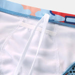 Mens Printing Drawstring Sexy Bikini Swim Briefs