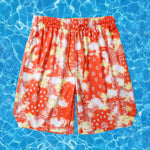 Men's Breathable Print Elastic Waist Beach Shorts