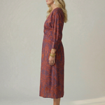 Mikayla | Natural Wrap Midi Dress