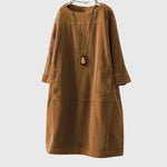 Grace | Relaxed Corduroy Midi Dress