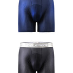 2 Pack Mesh Ice Silk Moisture Wicking Sport Boxer Underwear