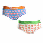 Couple 2 PCS Cotton Cartoon Breathable Underwear