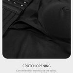 Men's Tummy Control Boxer Briefs with Open Fly