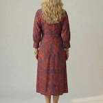 Mikayla | Natural Wrap Midi Dress