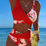 Jolina - Floral Wrap Bikini Set