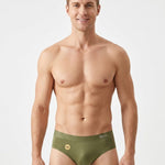 4 Pack Men's Ice Silk 10A Antibacterial Lightweight High Elastic Satin Briefs