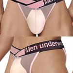 2 Pack Men’s Sexy Bikini with See-through Pouch