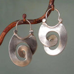 Retro Irregular Silver Earrings
