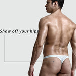 4 Pack Men’s Ice Silk Low-Rise Lightweight Breathable Support Thongs