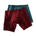 2 Pack Men's Second-Skin Feel Smooth Touch Anti-Chafing Boxer Briefs