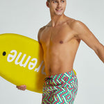 Men's Vibrant Graphic Odor-Control Comfy Waistband Casual Board Shorts