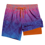 Men's Lightweight & Airy Quarter-Length Swim & Walk Quick-Dry Loose Fit Board Shorts