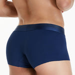 3 Pack Men's  Ice Silk Solid Color Breathable Antibacterial Trunks
