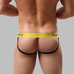 2 Pack Men's Fun Print Breathable Low-Rise Jockstrap
