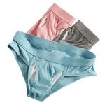 3 Pack Men's Ribbed Sexy & Supportive Separate U-Pouch Briefs