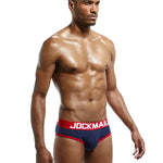 2 Pack Men's Sexy Cheeky Ultra-Soft Cotton Low-Rise & Revealing Supportive Jockstraps