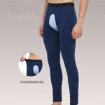 Men's Pure Cotton Open Crotch Breathable Warm Pants