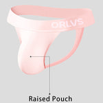 2 Pack Men's Large Pouch Enhancing Modal Breathable Thong