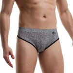 3 Pack Men's Nylon Sexy Low-Rise High-Elastic Briefs