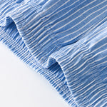 3 Pack Men's Cotton Breathable Striped Button Fly Loose Fit Home Shorts
