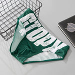 2 Pack Men's Low-Rise Printed Quick-Dry Seamless Comfort Swim Briefs