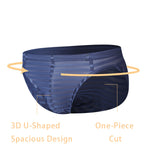 3 Pack Men's Mesh Nylon Breathable Solid Color Bikini