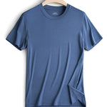 Modal Summer Short Sleeve T-Shirt Men Crew Neck Solid Color Casual Underwear Mens Clothing