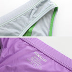 3 Pack Men's Color Block Low-Rise U-Pouch High-Stretch & Comfortable Briefs