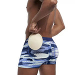 Men's Camouflage Removable Hip Pad Boxer Briefs