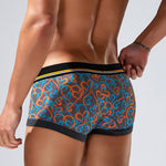 2 Pack Men's Odor-Control Breathable Printed Trunks