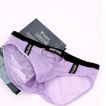Men's Low Waist Narrow Waist Ice Silk Breathable Convex Pocket Briefs