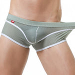 2 Pack Men's Odor-Control Breathable Mesh with U-Pouch Design Trunks