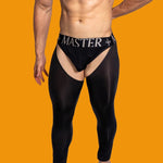 Men's Low-Waist Sexy Hollow Silk-Smooth Semi-Transparent Thermal Pants