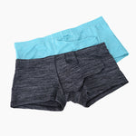 7 Pack Men's Solid Color Supportive Separated Pouch Seamless Comfort Trunks