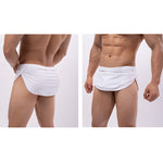 3 Pack Men's Breathable Mesh Full Coverage Trendy Design Soft Boxers