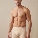 3 Pack Men's Ultra-Soft Simple Solid Color Breathable Cotton Boxers Briefs