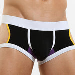 2 Pack Men's Soft Cotton Three-Hole Trunks