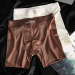 4 Pack Men's Seamless Premium Ice Silk Mesh Breathable Boxer Briefs