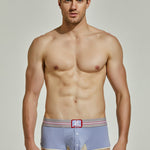 Men's Spliced Color Trunks With Button Fly