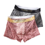 4 Pack Men's Seamless Comfort No-Roll & Breathable Leopard Print Trunks