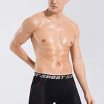 2 Pack Men's Sports Anti-friction Mesh Boxer Briefs