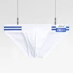 2-pack Men's High-cut Cotton Navy Striped Stretch Briefs