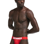 2 Pack Men's Cotton Stretch Jock Strap