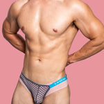 2 Pack Men's Low Waist Sexy Mesh Breathable Sports Transparent Briefs