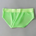 3 Pack Men's Single-Layer Sheer Ice Silk U-Pouch Low-Rise Briefs