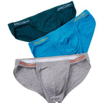 3 Pack Men's Low-Rise High Cut Sexy Supportive U-Pouch Bikini