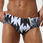 Men's Full-Coverage Second-Skin Feel Beach Vibes Swim Briefs