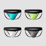 4-pack Men's Ice Silk Quick-Dry Breathable Mesh Jockstrap