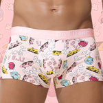 4 Pack Men's Cartoon Cotton Anti-Bacterial Boxer Briefs